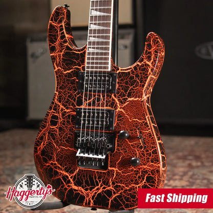 Jackson X Series Soloist SLX Electric Guitar - Orange Crackle with Gig Bag - Used