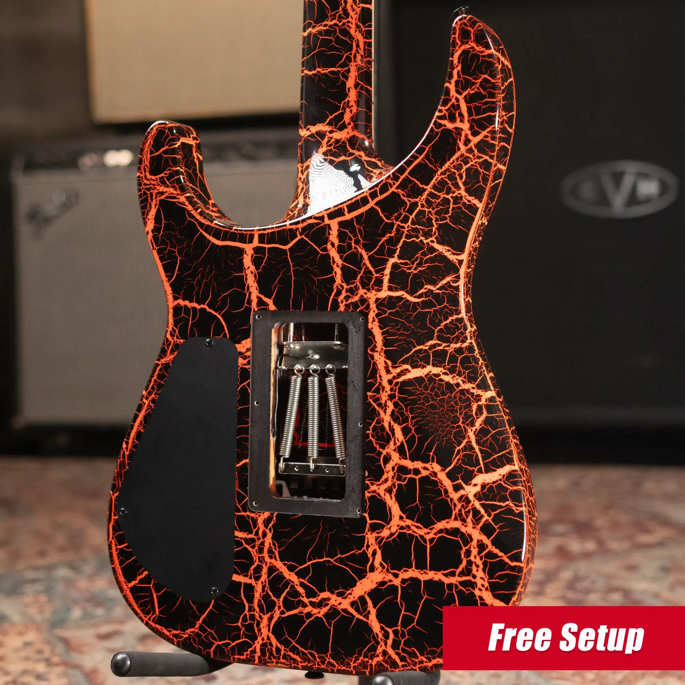 Jackson X Series Soloist SLX Electric Guitar - Orange Crackle with Gig Bag - Used