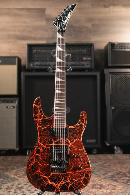 Jackson X Series Soloist SLX Electric Guitar - Orange Crackle with Gig Bag - Used