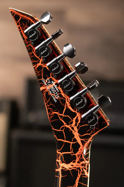 Jackson X Series Soloist SLX Electric Guitar - Orange Crackle with Gig Bag - Used