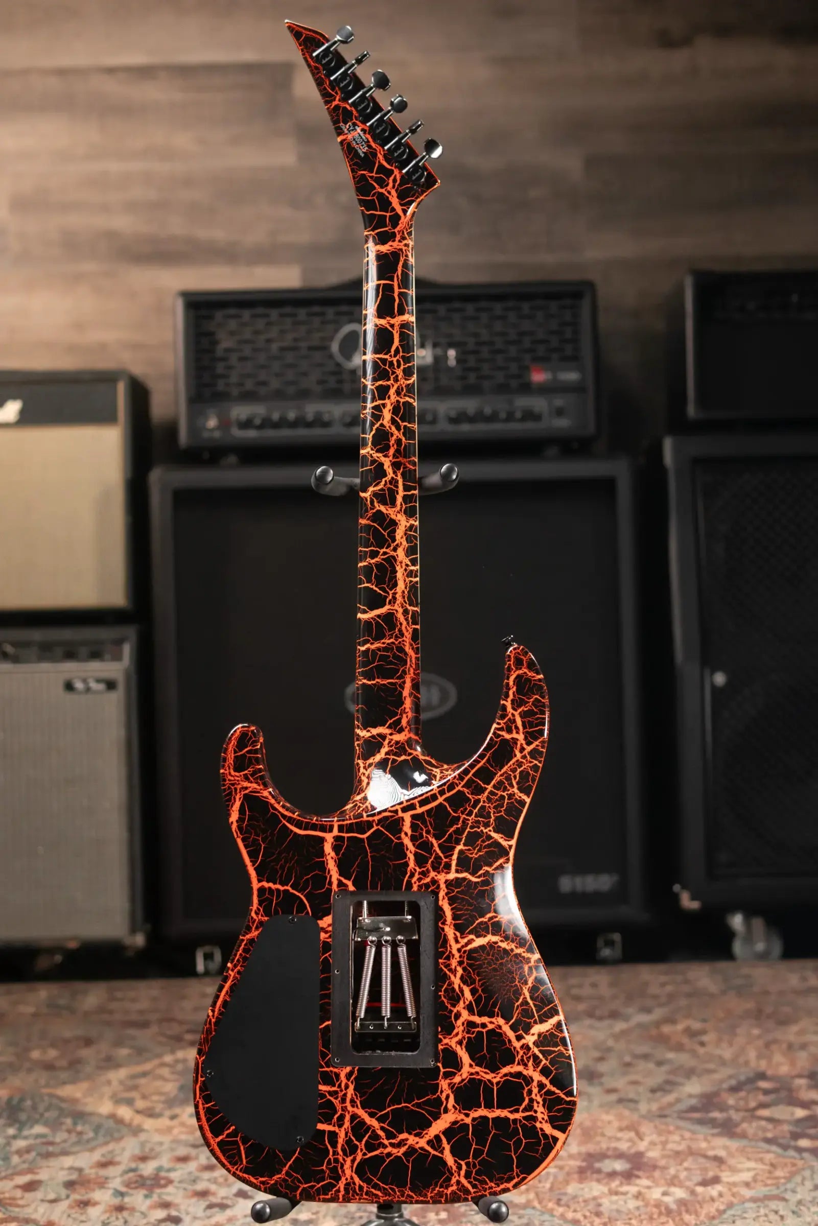 Jackson X Series Soloist SLX Electric Guitar - Orange Crackle with Gig Bag - Used