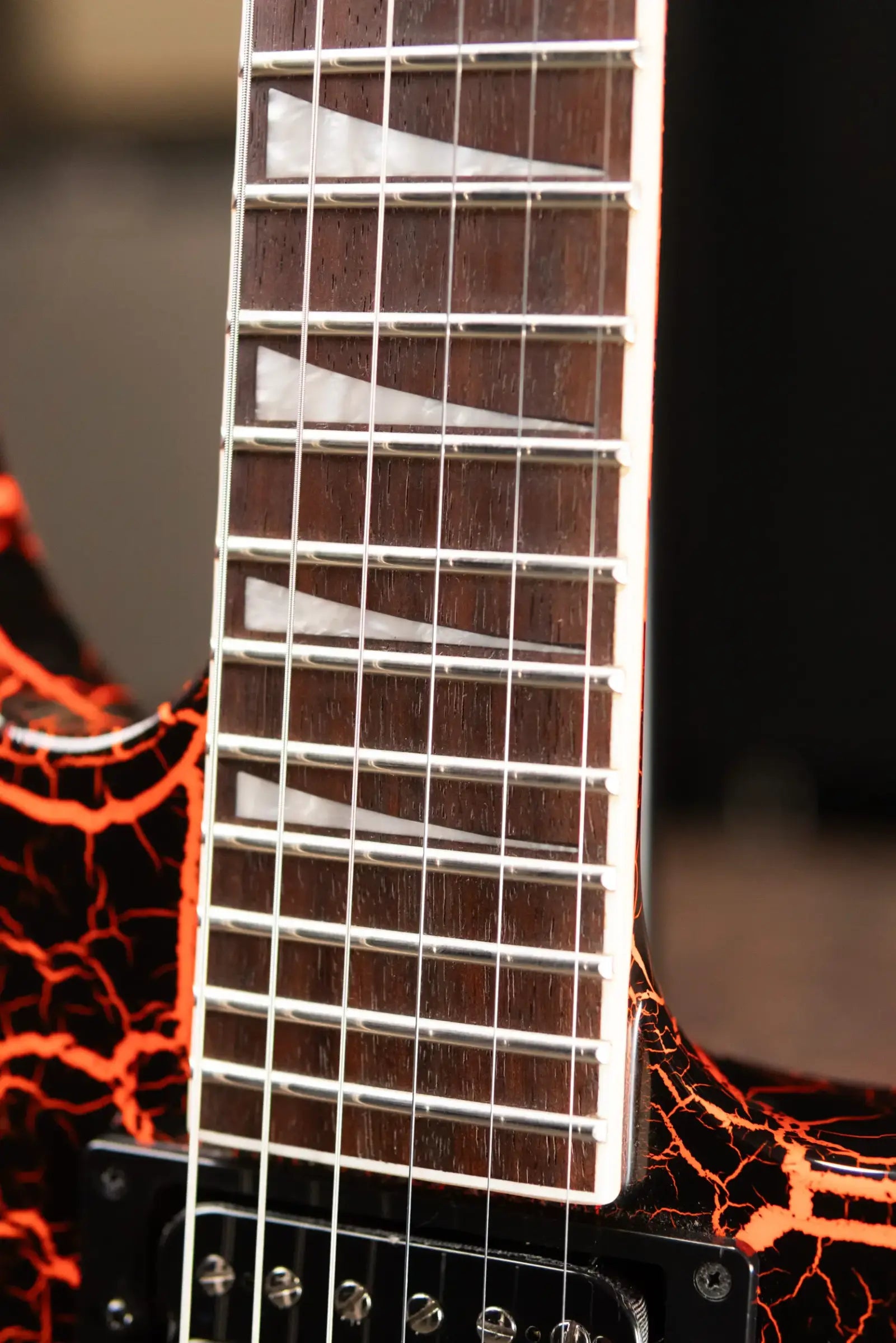 Jackson X Series Soloist SLX Electric Guitar - Orange Crackle with Gig Bag - Used
