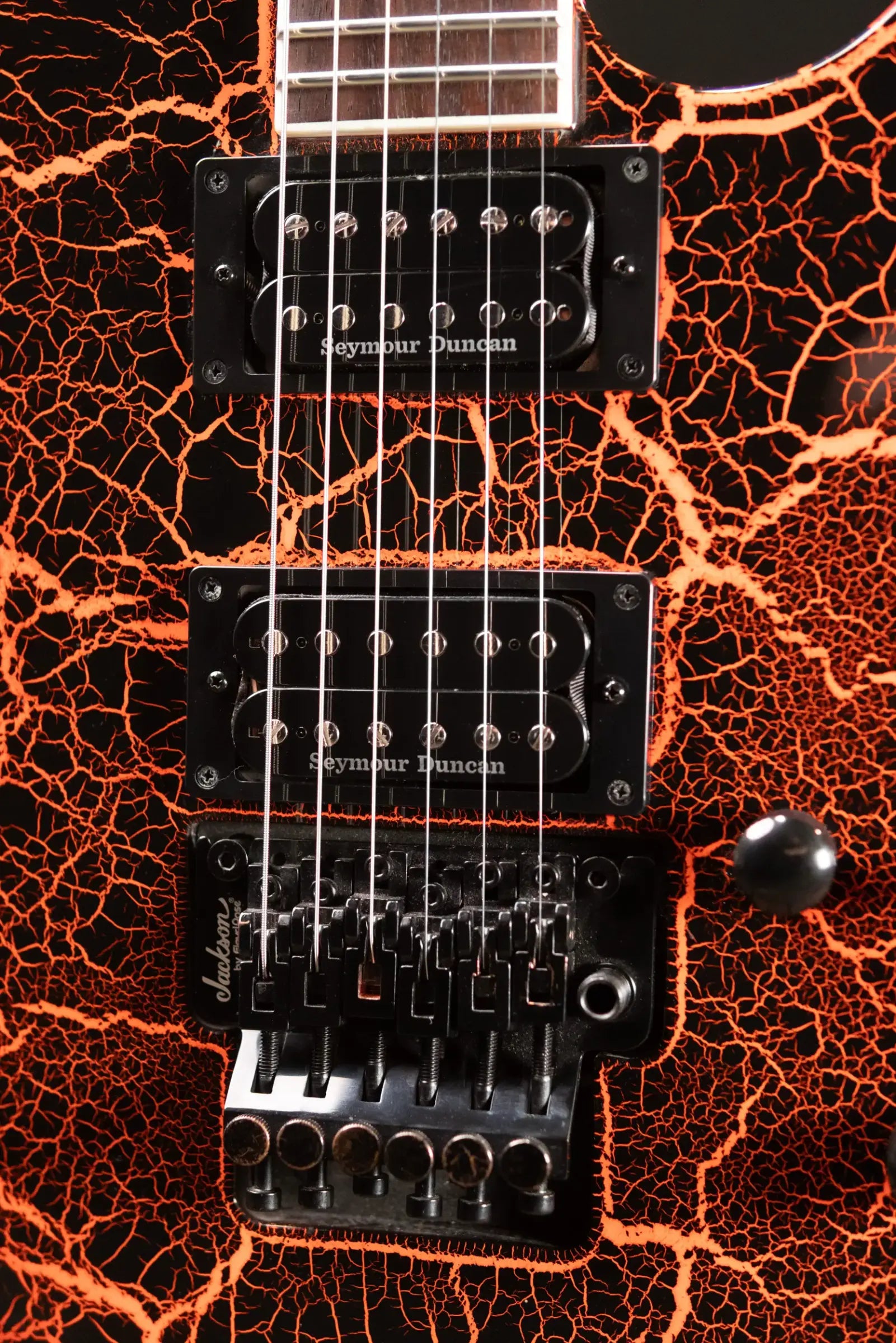 Jackson X Series Soloist SLX Electric Guitar - Orange Crackle with Gig Bag - Used