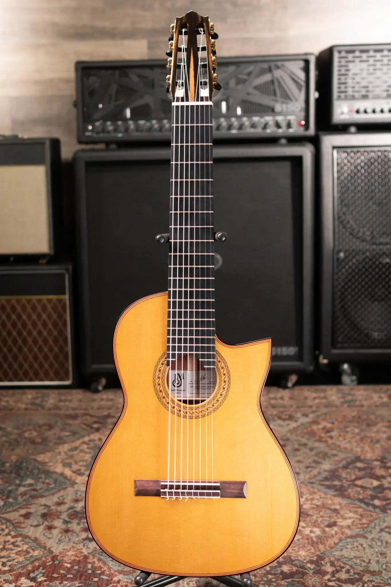 Jose Marques 8-String Classical Acoustic Guitar with Hardshell Case