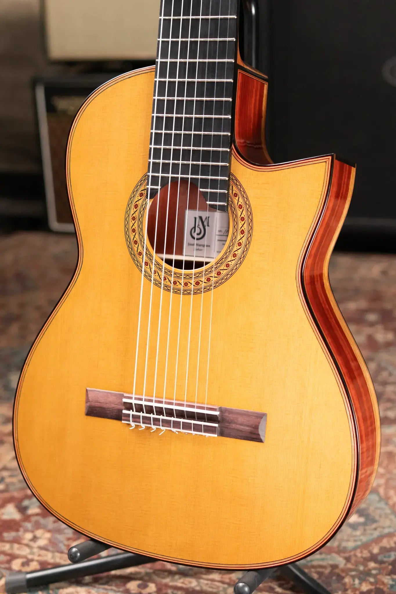 Jose Marques 8-String Classical Acoustic Guitar with Hardshell Case