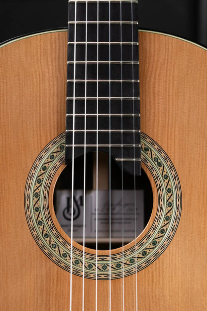 Jose Marques Doubletop Classical Acoustic Guitar - Exotic Ebony, Cedar Top with Hardshell Case