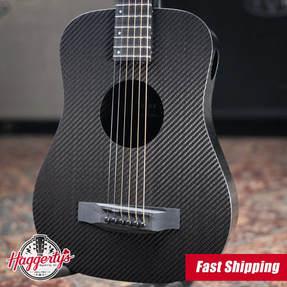 KLOS Acoustic Travel Guitar Left-Handed with Gig Bag