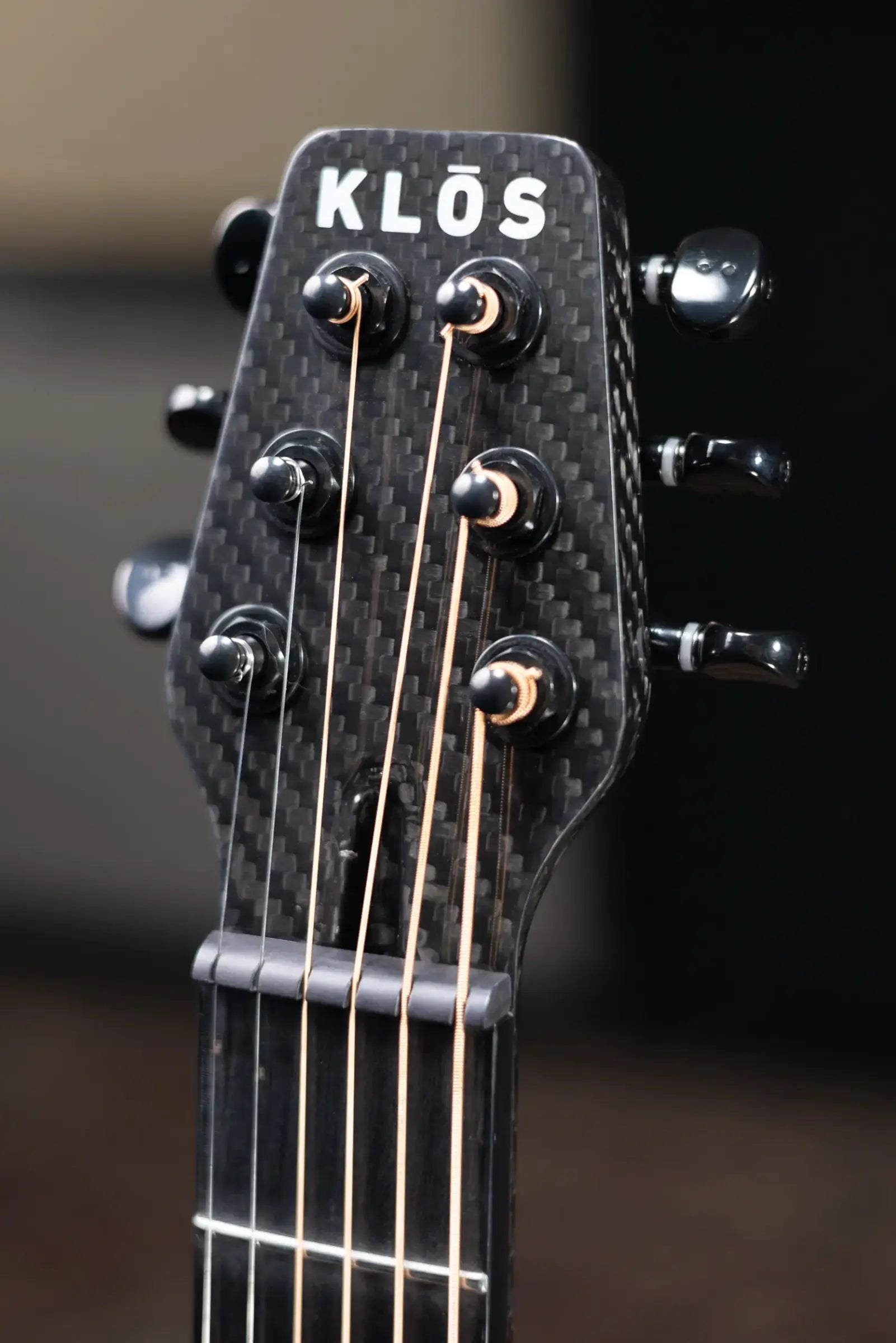 KLOS Acoustic Travel Guitar Left-Handed with Gig Bag