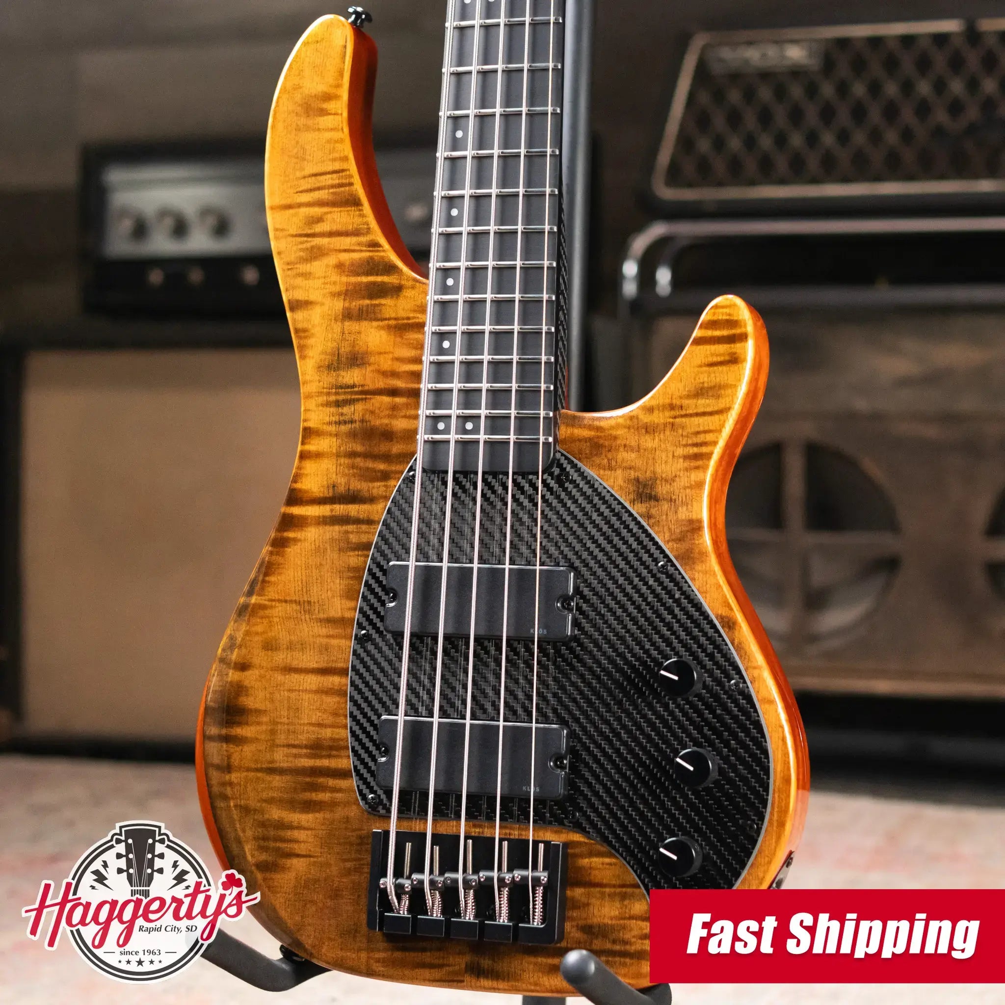 KLOS Apollo Custom V Passive Bass - Tiger with Gig Bag