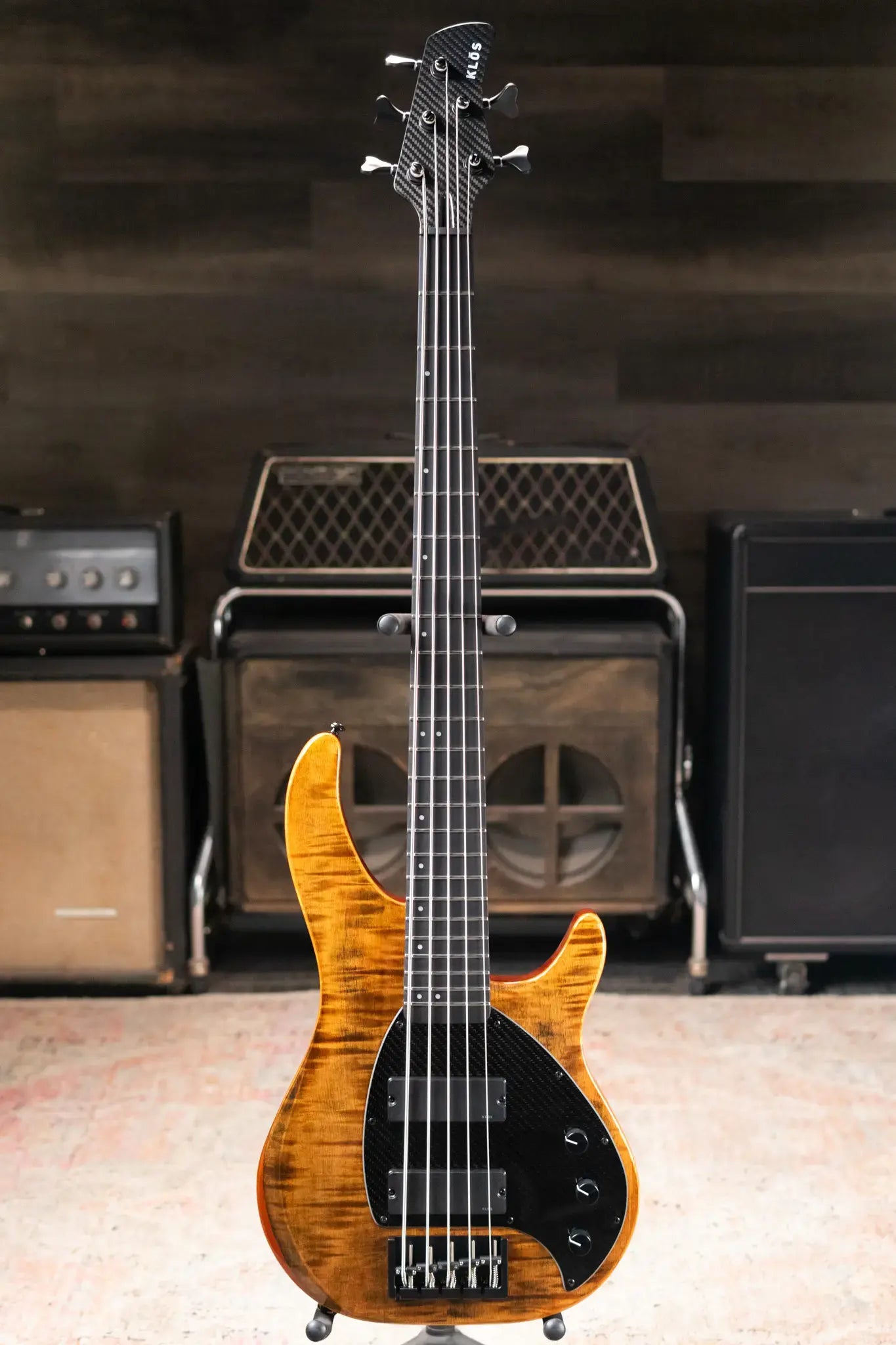 KLOS Apollo Custom V Passive Bass - Tiger with Gig Bag