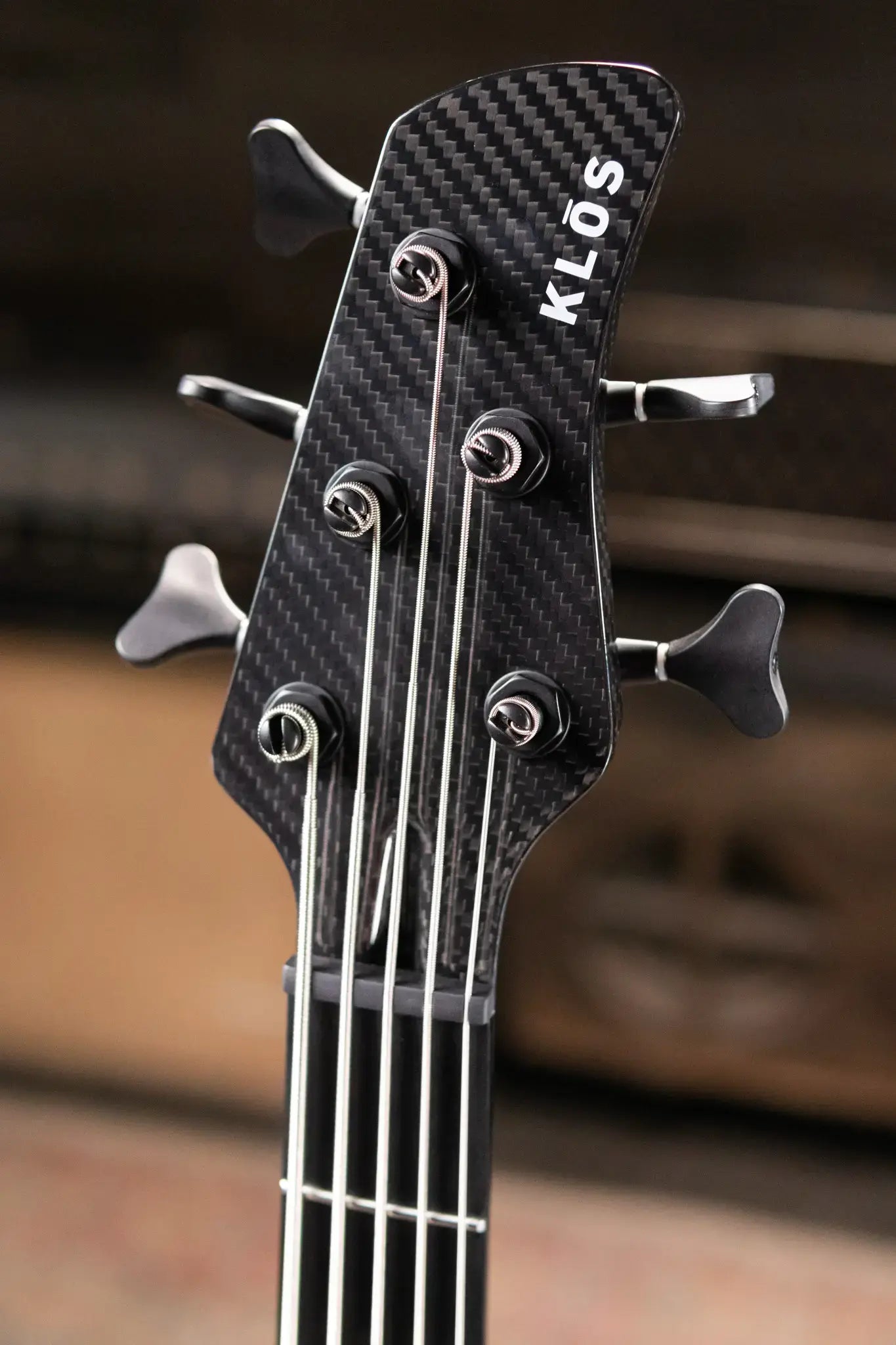 KLOS Apollo V Custom Series Electric Bass - Flame Red with Fishman Fluence and Gig Bag