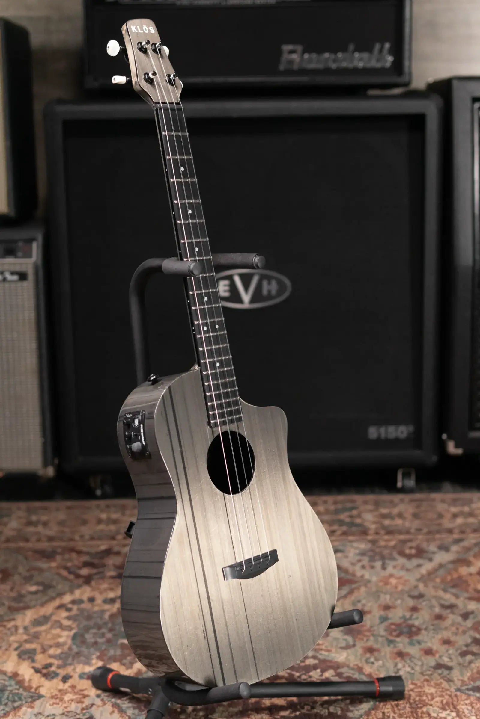 KLOS Carbon Timber Baritone Ukulele Acoustic/Electric - Fishman Kula Preamp with Gig Bag