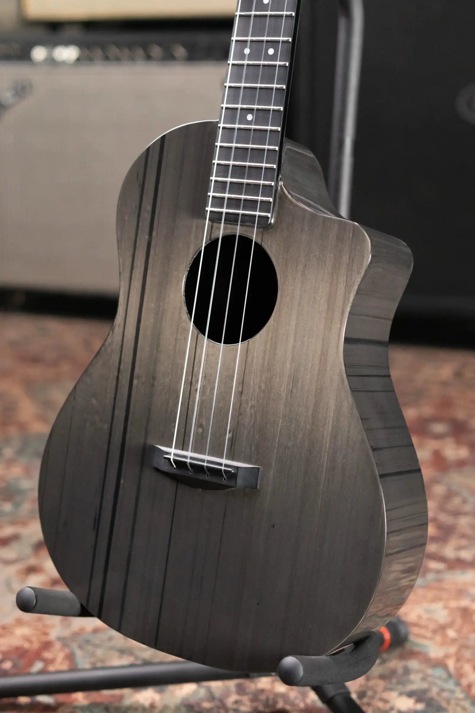 KLOS Carbon Timber Baritone Ukulele Acoustic/Electric - Fishman Kula Preamp with Gig Bag