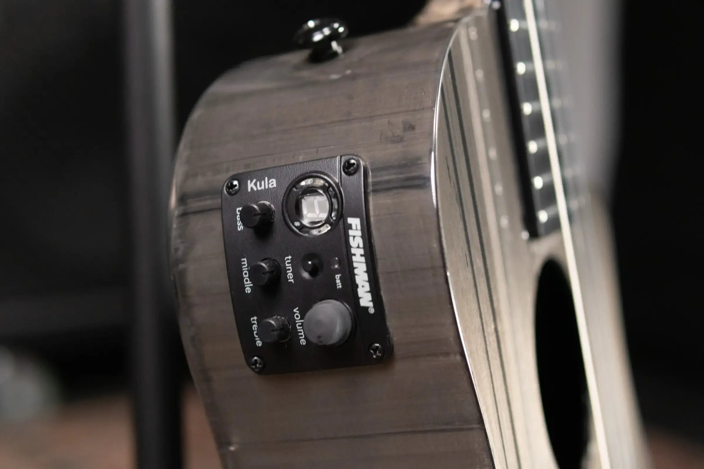 KLOS Carbon Timber Baritone Ukulele Acoustic/Electric - Fishman Kula Preamp with Gig Bag