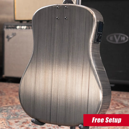 KLOS Carbon Timber Dreadnought DAE Acoustic/Electric Guitar - Hyvibe Electronics with Gig Bag