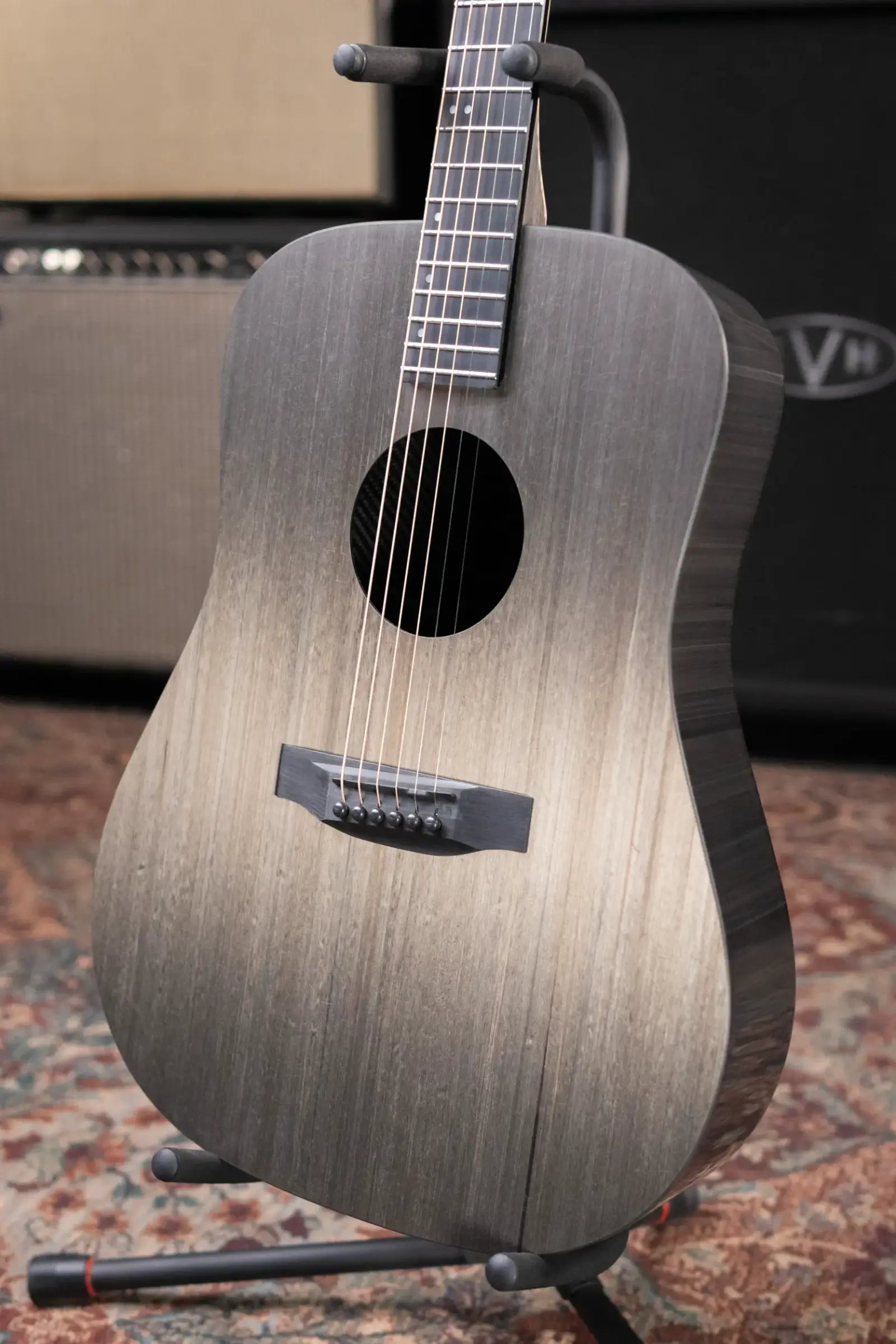KLOS Carbon Timber Dreadnought DAE Acoustic/Electric Guitar - Hyvibe Electronics with Gig Bag