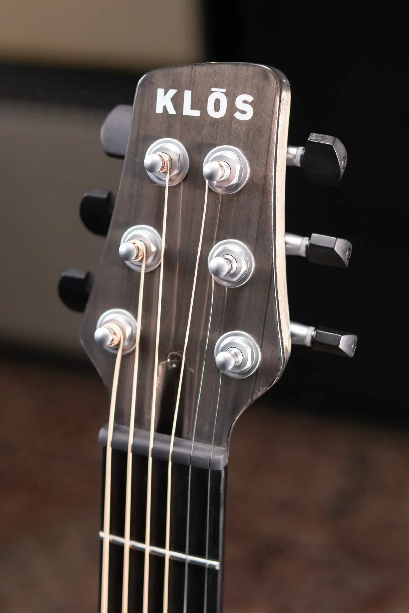 KLOS Carbon Timber Dreadnought DAE Acoustic/Electric Guitar - Hyvibe Electronics with Gig Bag