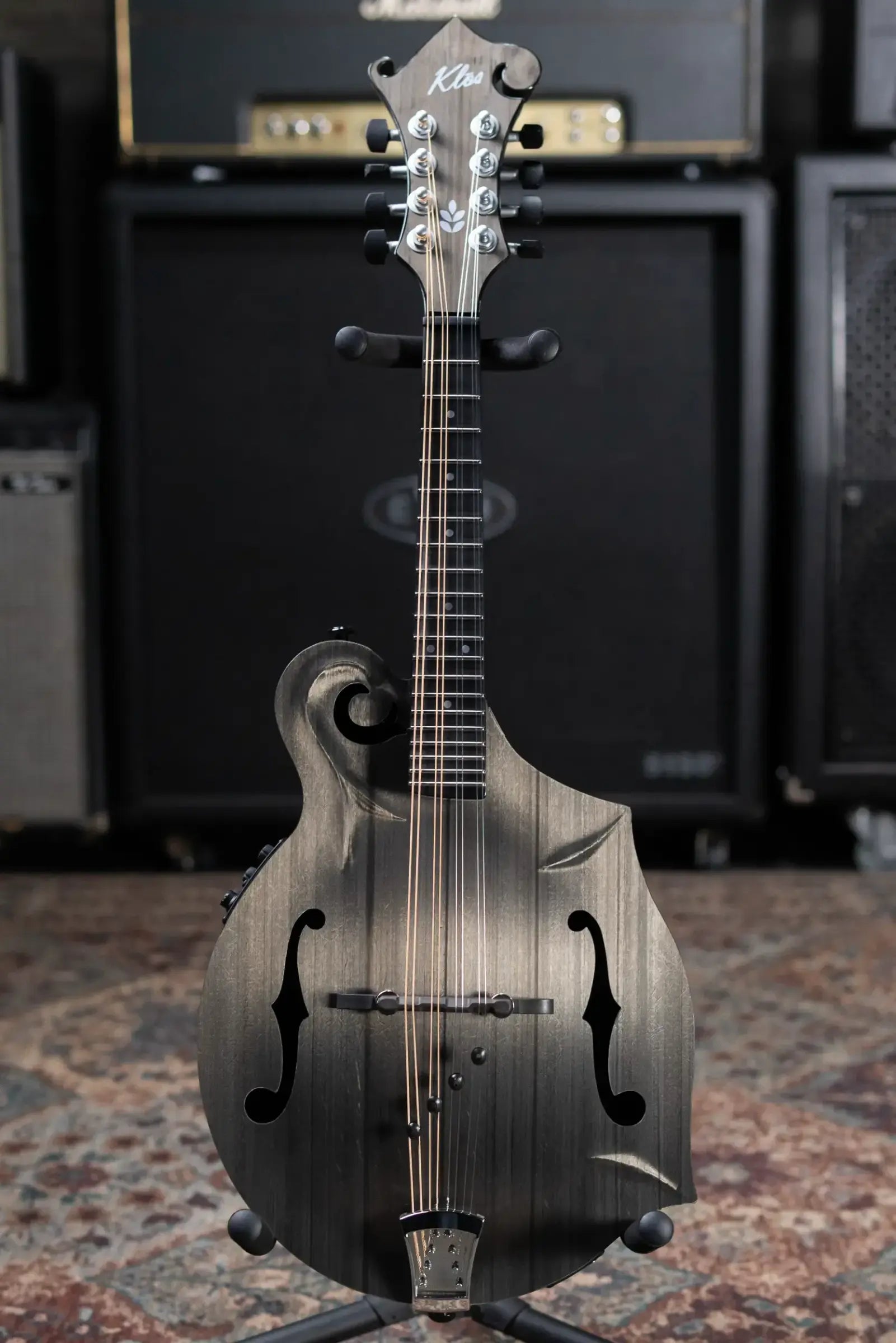 KLOS Carbon Timber F-Style Mandolin DAE EQ Acoustic/Electric with Fiberglass Hardshell Case