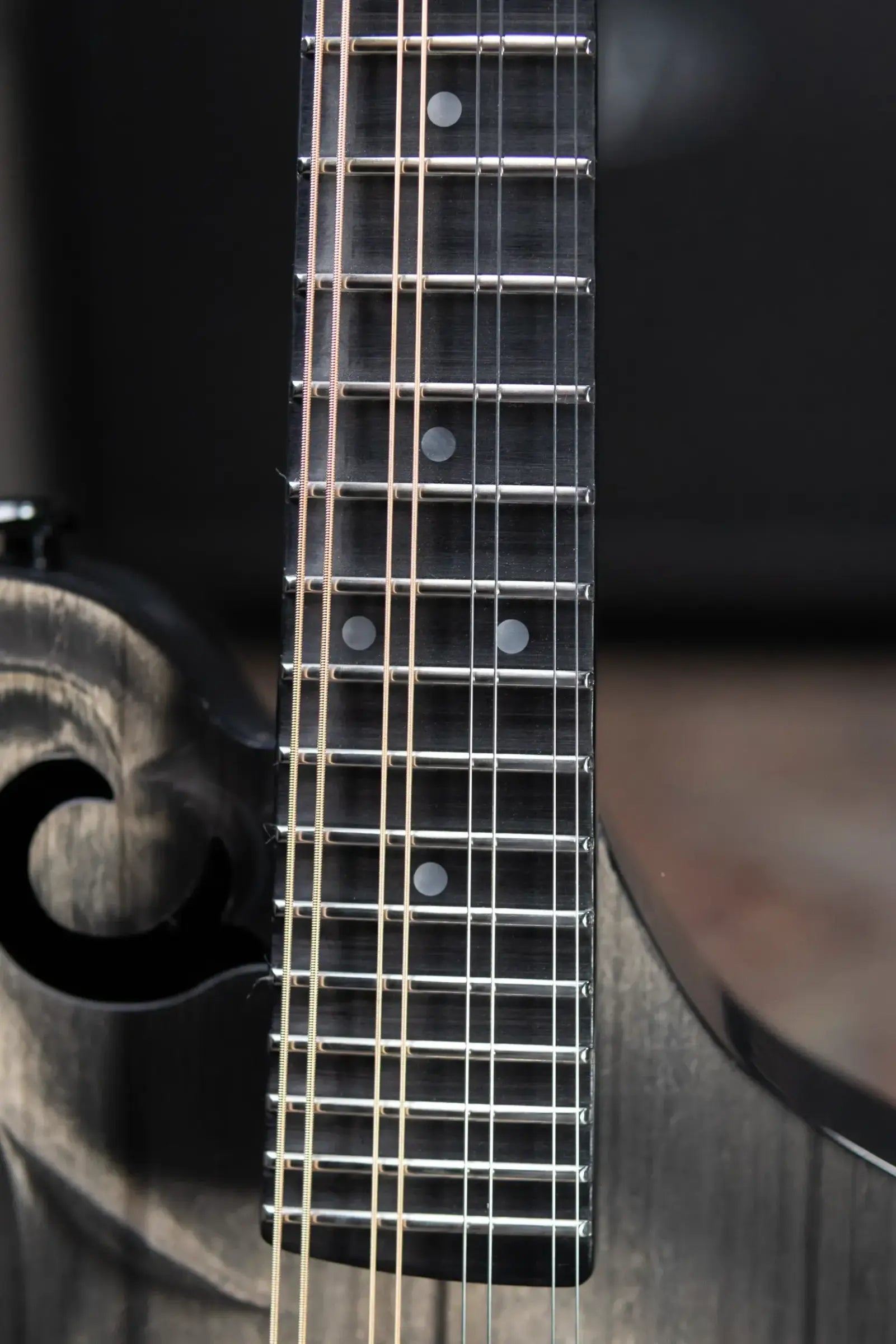 KLOS Carbon Timber F-Style Mandolin DAE EQ Acoustic/Electric with Fiberglass Hardshell Case