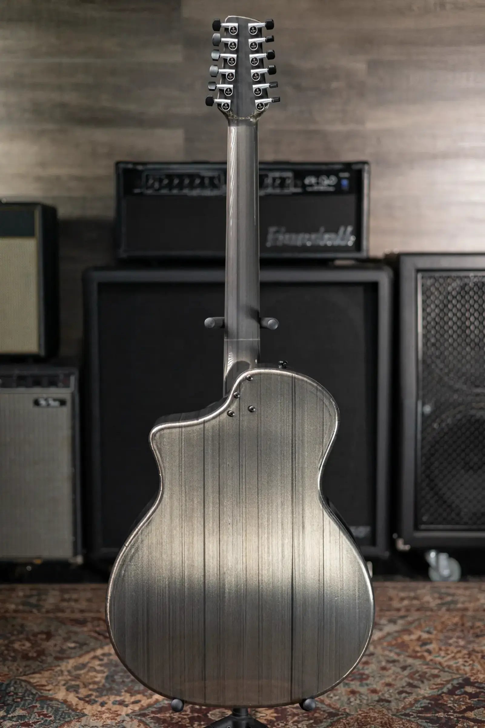 KLOS Carbon Timber Grand Cutaway 12-String DAE Acoustic/Electric Guitar with Gig Bag