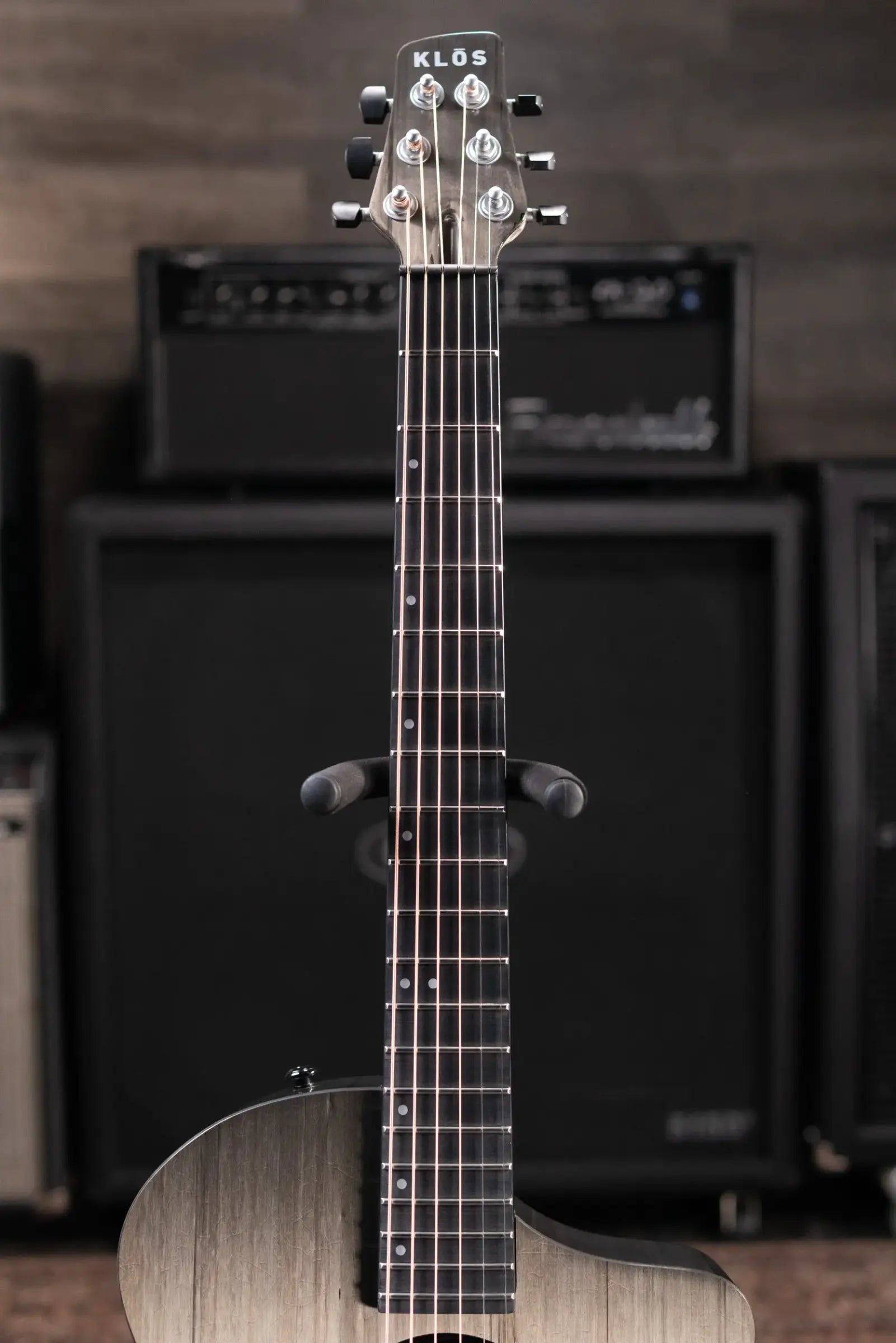 KLOS Carbon Timber Grand Cutaway Mini DAE Acoustic/Electric Guitar - Side Soundport - LR Baggs Anthem with Gig Bag