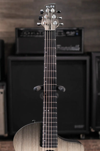 KLOS Carbon Timber Grand Cutaway Mini DAE Acoustic/Electric Guitar - Side Soundport - LR Baggs Anthem with Gig Bag