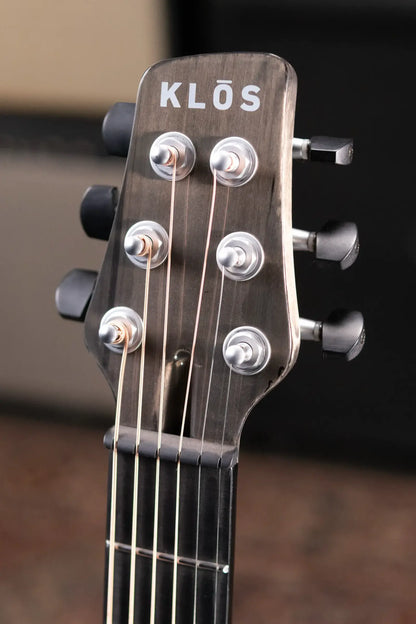 KLOS Carbon Timber Grand Cutaway Mini DAE Acoustic/Electric Guitar - Side Soundport - LR Baggs Anthem with Gig Bag