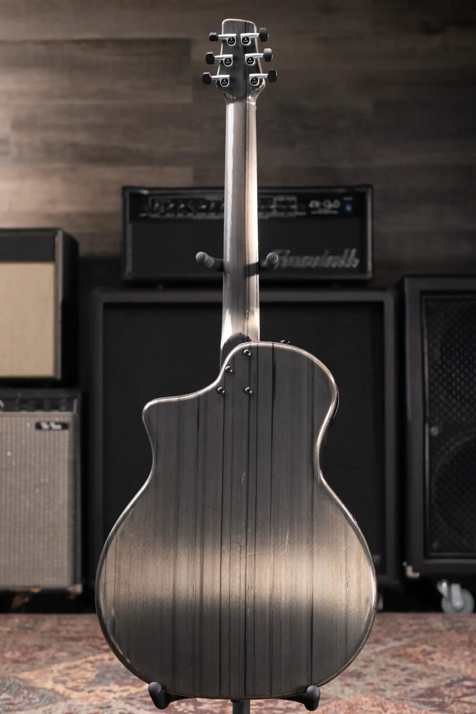 KLOS Carbon Timber Grand Cutaway Mini DAE Acoustic/Electric Guitar - Side Soundport - LR Baggs Anthem with Gig Bag