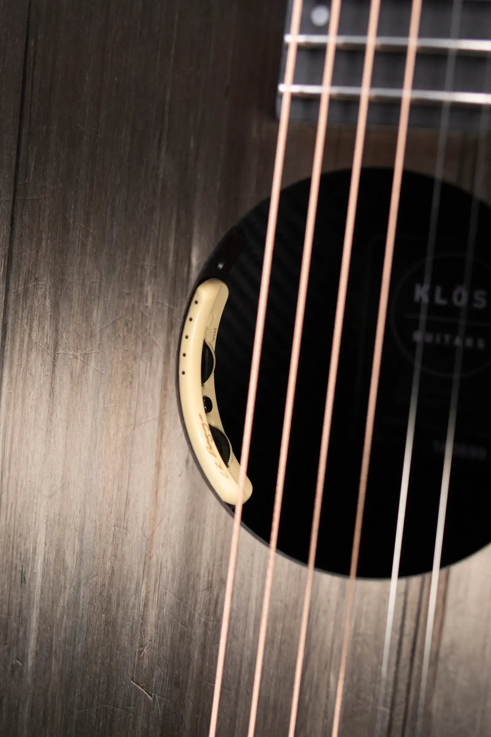KLOS Carbon Timber Grand Cutaway Mini DAE Acoustic/Electric Guitar - Side Soundport - LR Baggs Anthem with Gig Bag
