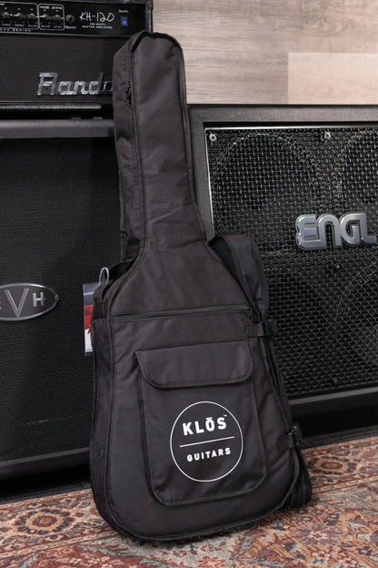 KLOS Carbon Timber Grand Cutaway Mini DAE Acoustic/Electric Guitar - Side Soundport - LR Baggs Anthem with Gig Bag