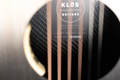 KLOS Carbon Timber Grand Cutaway Mini DAE Acoustic/Electric Guitar - Side Soundport - LR Baggs Anthem with Gig Bag