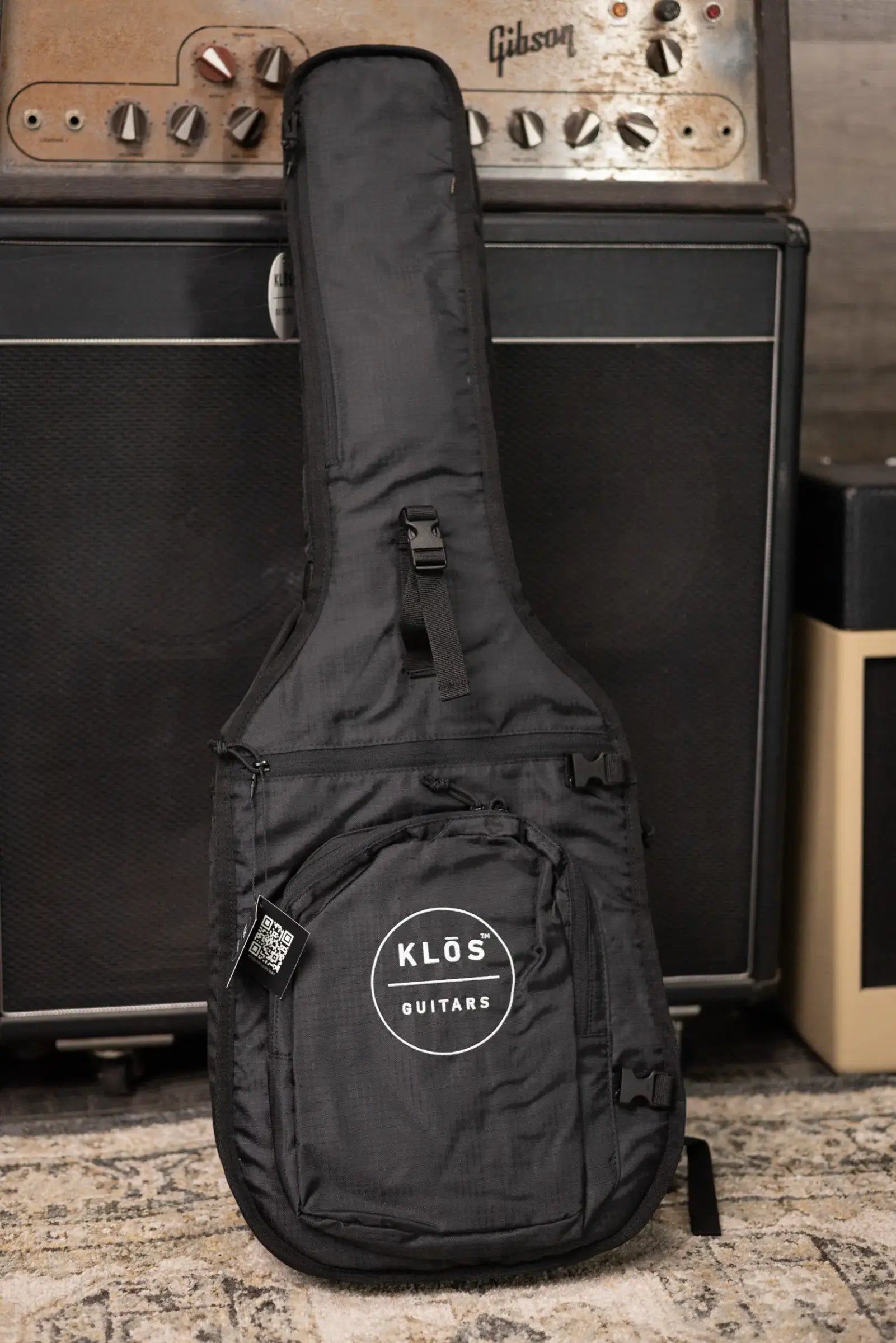 KLOS Carbon Timber Travel Guitar DAE Hyvibe Acoustic/Electric Guitar with Gig Bag