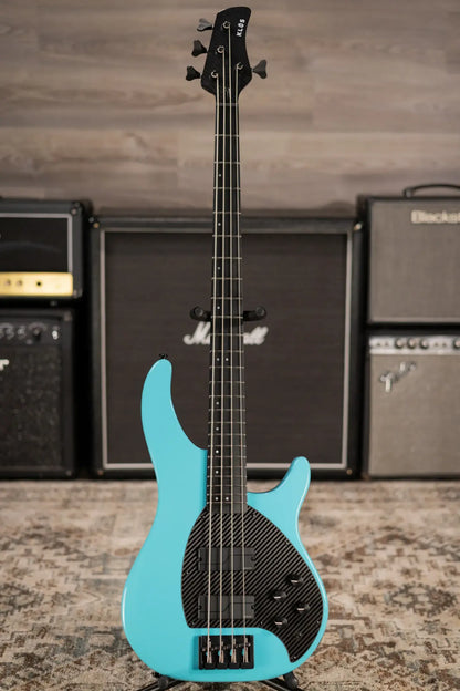 KLOS Custom Series Apollo IV Bass J - Fishman Fluence - Aqua with Gig Bag