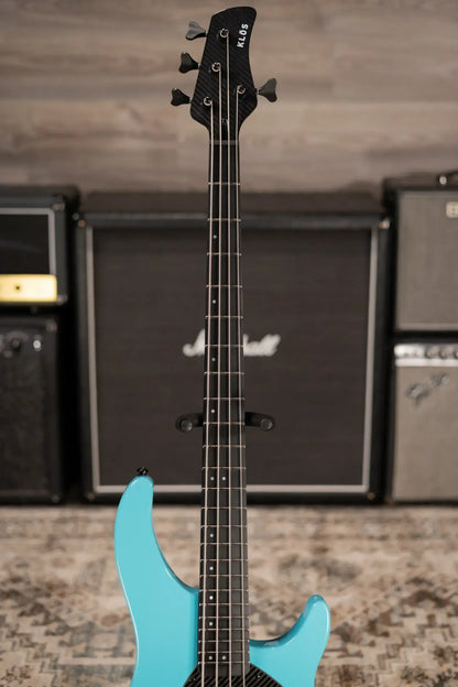KLOS Custom Series Apollo IV Bass J - Fishman Fluence - Aqua with Gig Bag