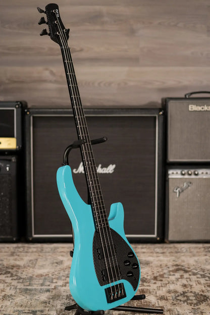 KLOS Custom Series Apollo IV Bass J - Fishman Fluence - Aqua with Gig Bag