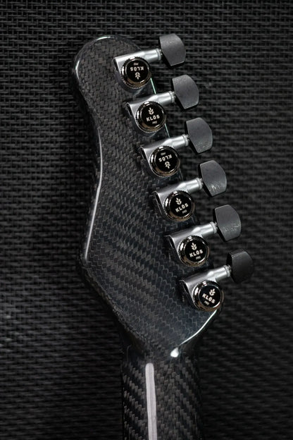 KLOS F-Series Carbon Fiber Tele Neck - 12" Radius - Locking Tuners