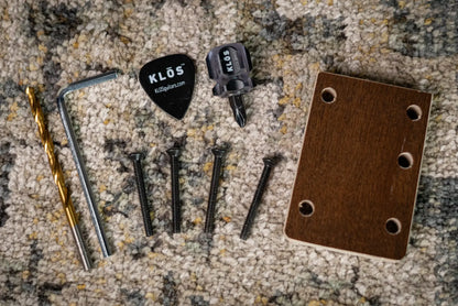 KLOS F-Series Carbon Fiber Tele Neck - 12" Radius - Locking Tuners