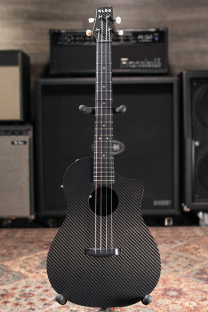 KLOS Full Carbon Baritone Ukulele Acoustic/Electric - Fishman Kula Preamp with Gig Bag