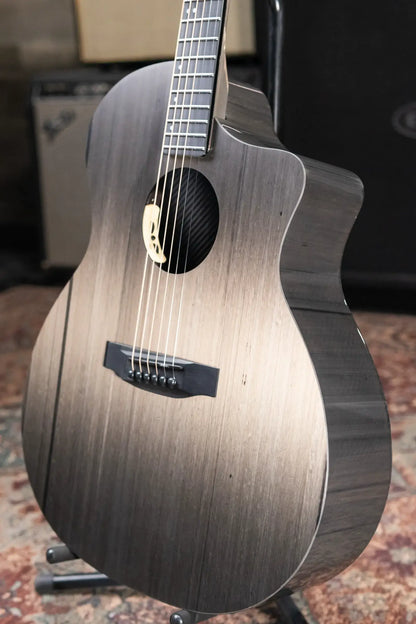 KLOS Full Carbon Deluxe Grand Cutaway LR Baggs Anthem Acoustic/Electric Guitar - Carbon Timber with Gig Bag