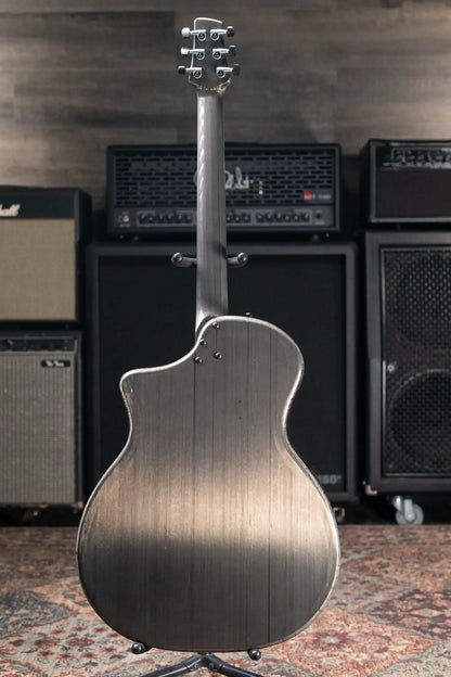 KLOS Full Carbon Deluxe Grand Cutaway LR Baggs Anthem Acoustic/Electric Guitar - Carbon Timber with Gig Bag