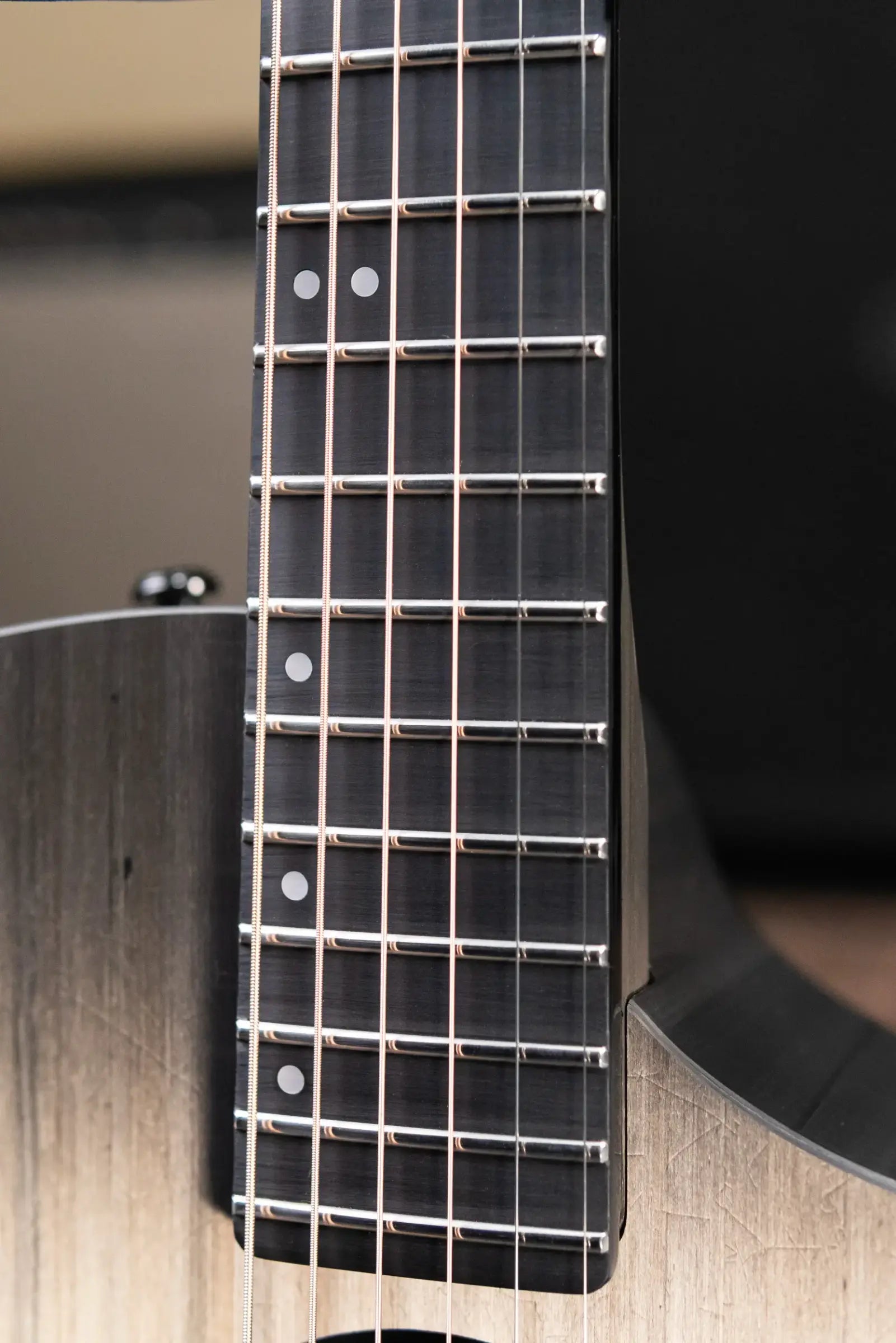 KLOS Full Carbon Deluxe Grand Cutaway LR Baggs Anthem Acoustic/Electric Guitar - Carbon Timber with Gig Bag