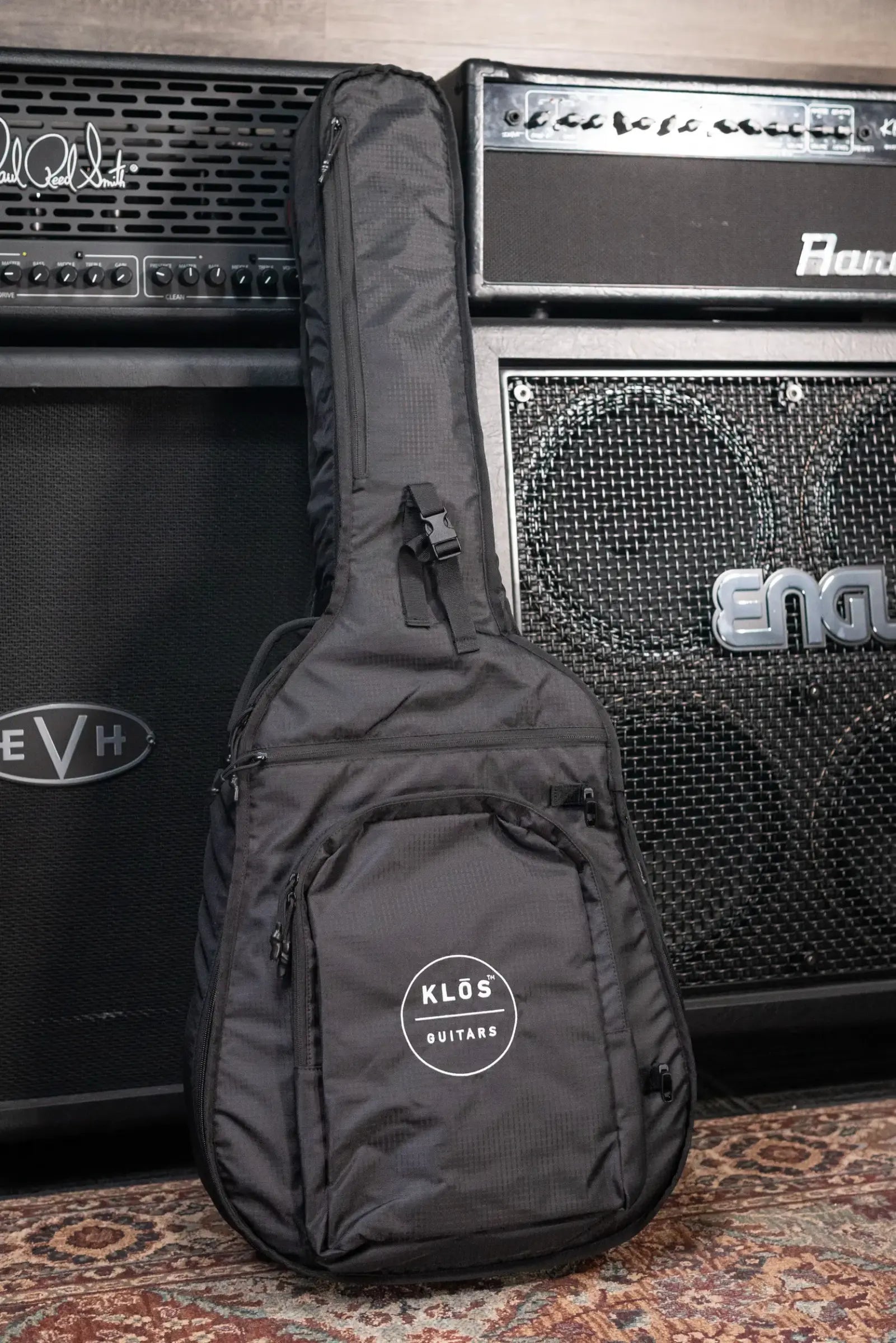 KLOS Full Carbon Deluxe Grand Cutaway LR Baggs Anthem Acoustic/Electric Guitar - Carbon Timber with Gig Bag