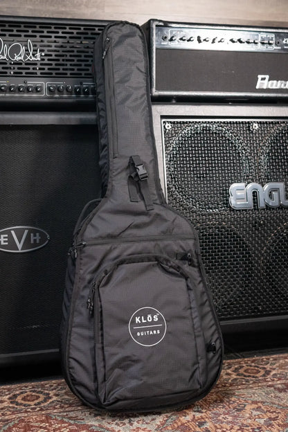 KLOS Full Carbon Deluxe Grand Cutaway LR Baggs Anthem Acoustic/Electric Guitar - Carbon Timber with Gig Bag