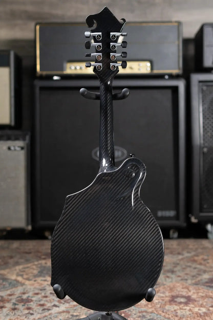 KLOS Full Carbon F-Style Mandolin Acoustic with Fiberglass Hardshell Case