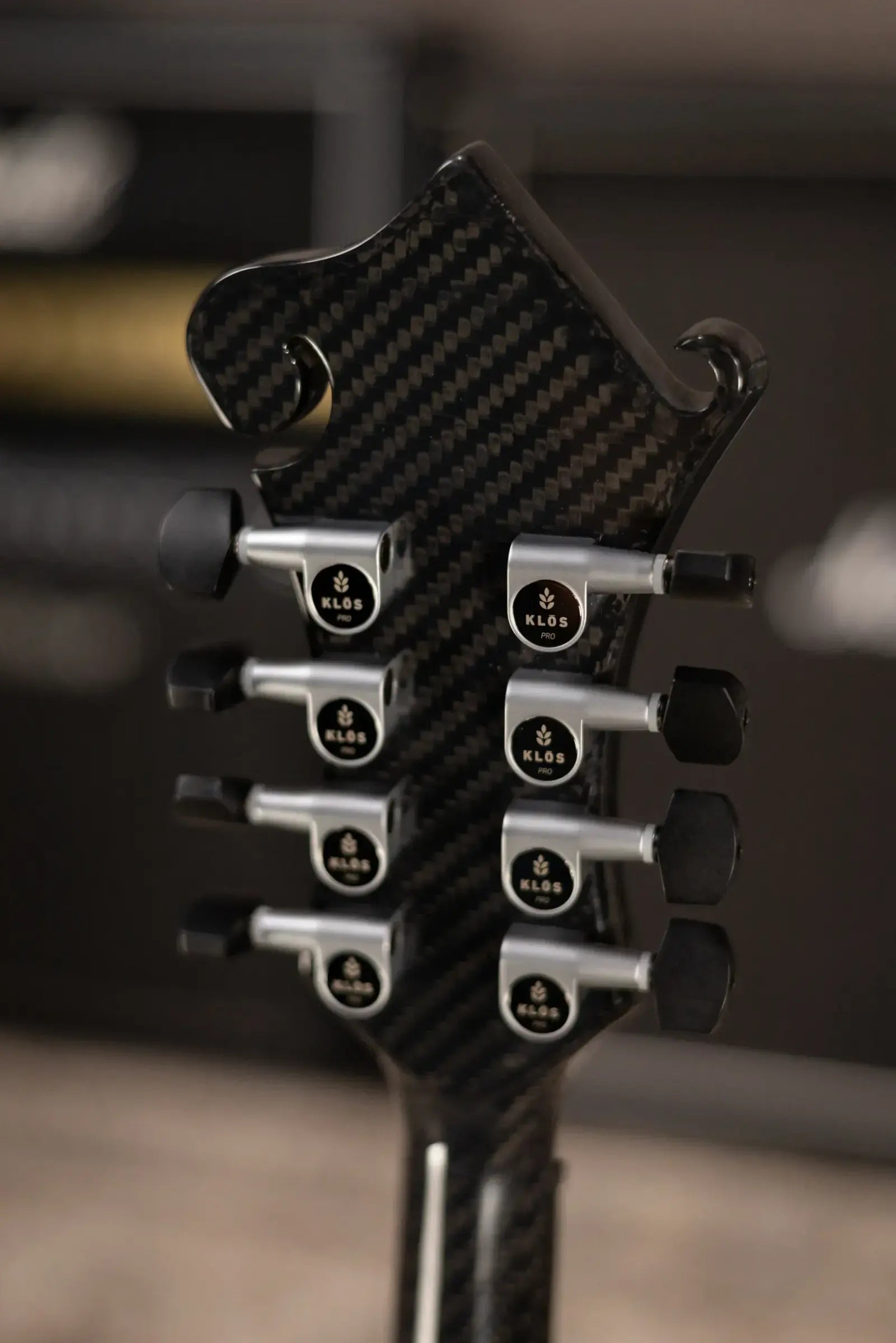 KLOS Full Carbon F-Style Mandolin KLOS EQ Acoustic/Electric with Fiberglass Hardshell Case