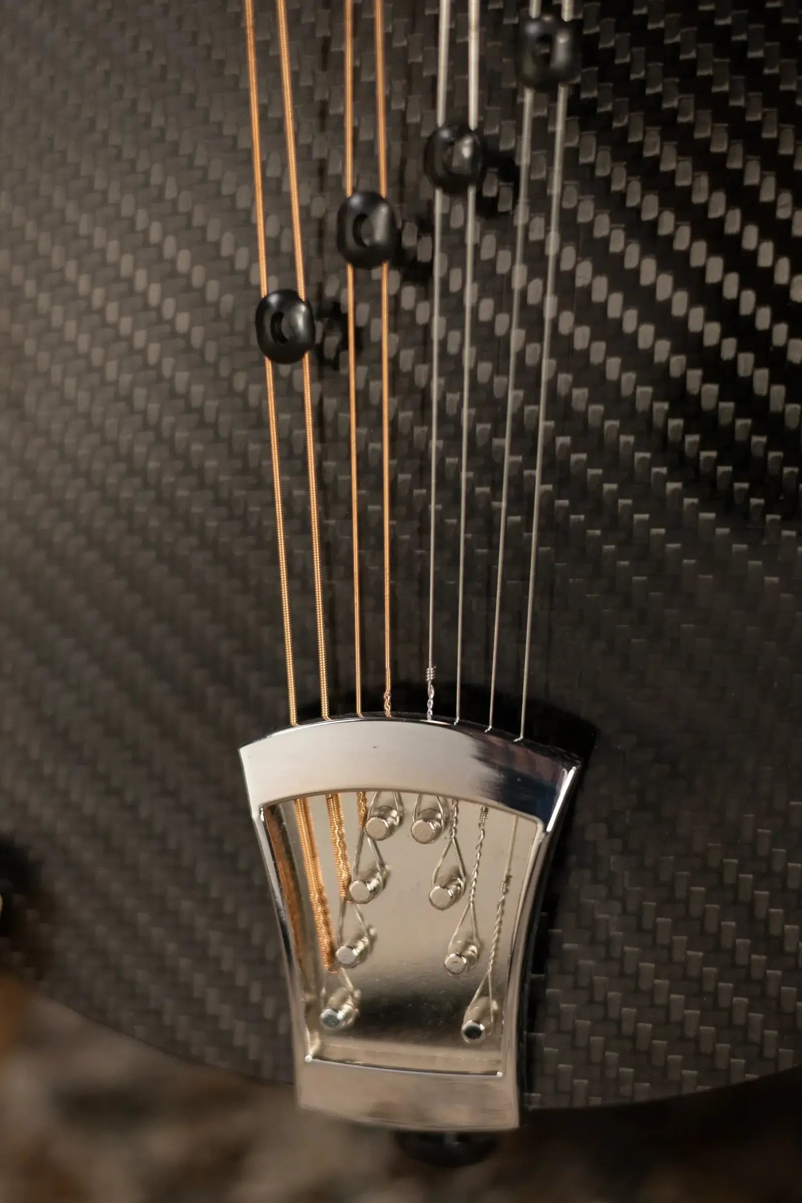 KLOS Full Carbon F-Style Mandolin KLOS EQ Acoustic/Electric with Fiberglass Hardshell Case