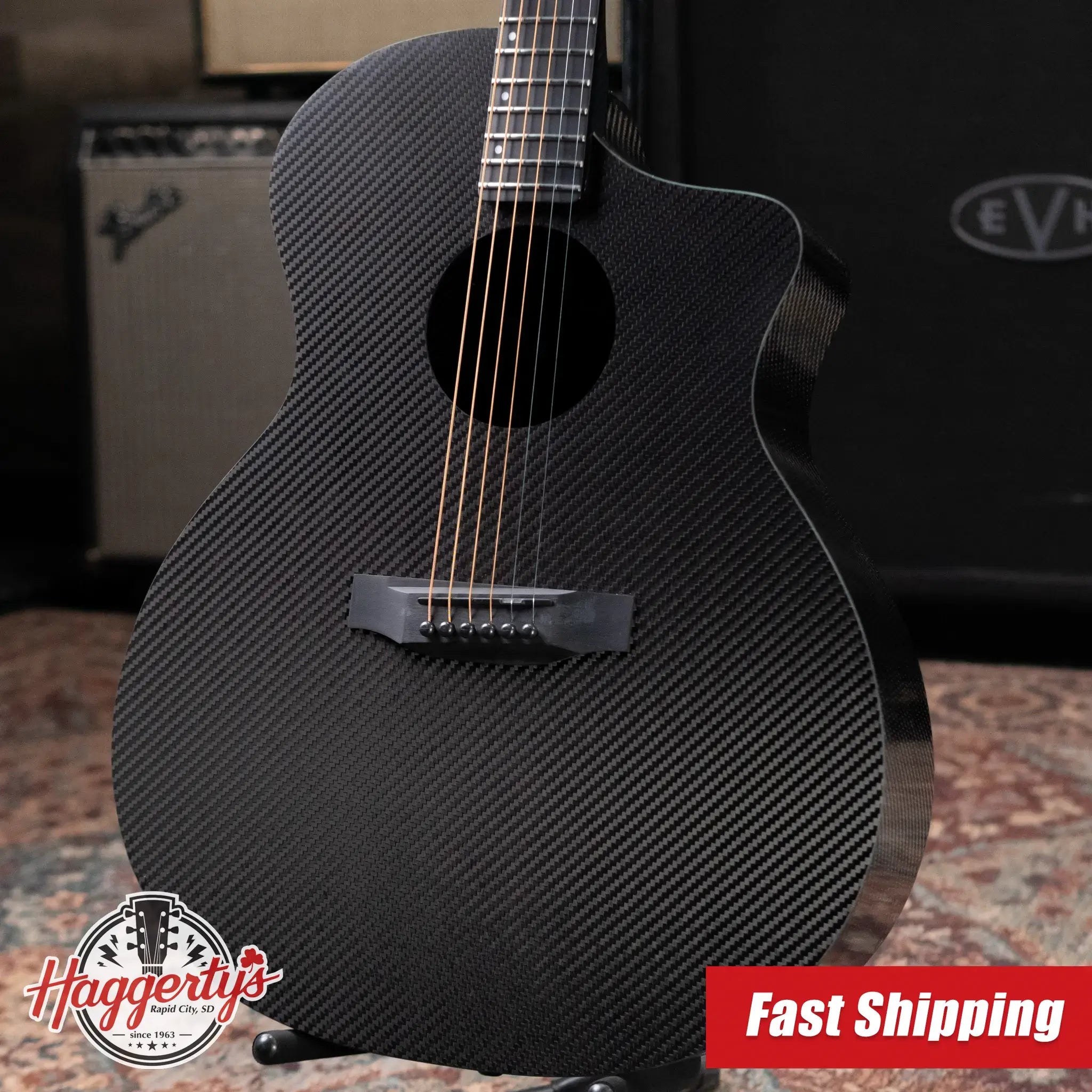 KLOS Full Carbon Grand Cutaway Acoustic Guitar with Gig Bag