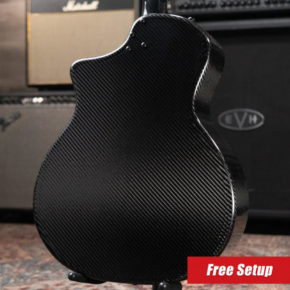 KLOS Full Carbon Grand Cutaway Acoustic Guitar with Gig Bag
