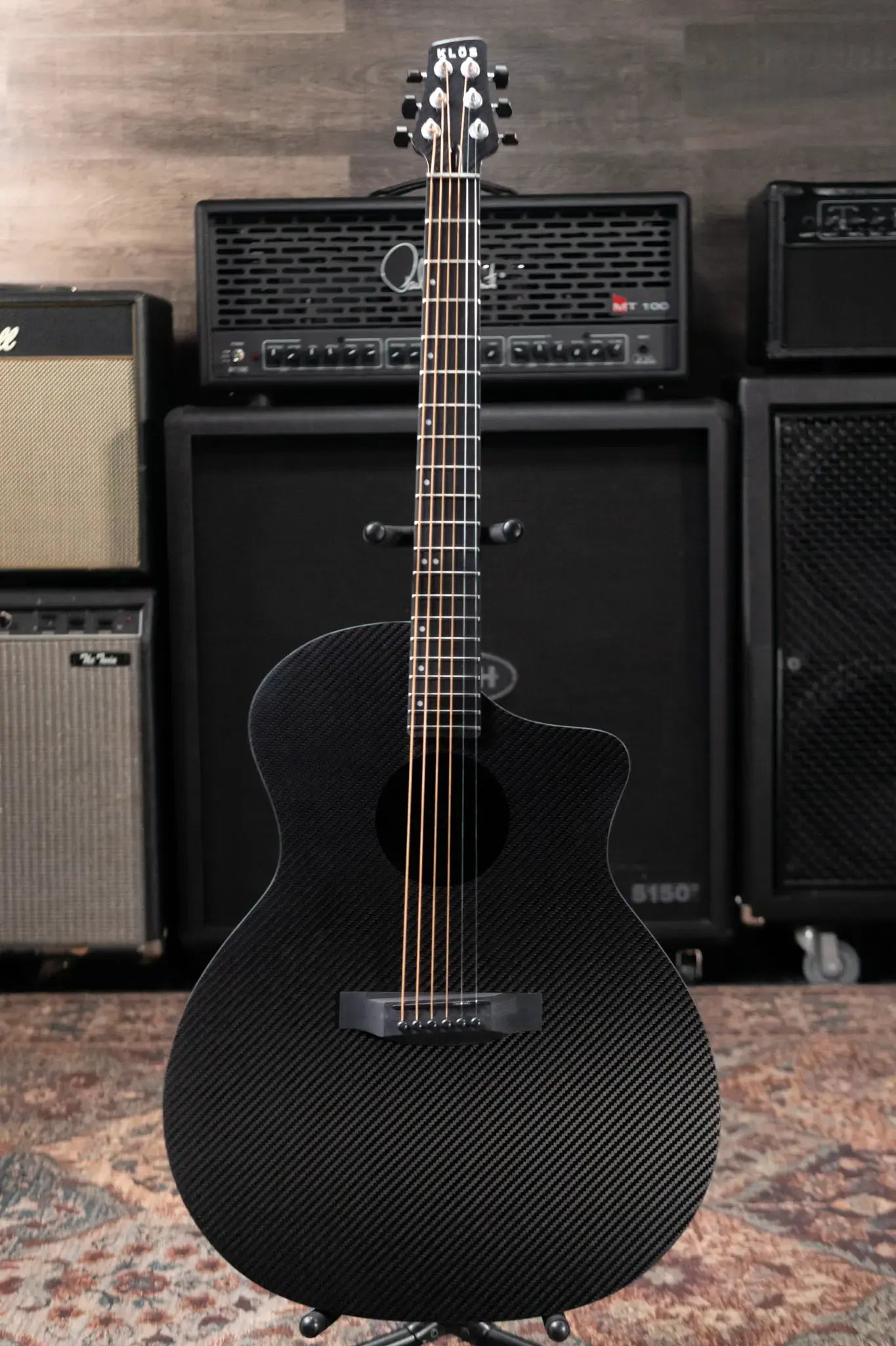 KLOS Full Carbon Grand Cutaway Acoustic Guitar with Gig Bag