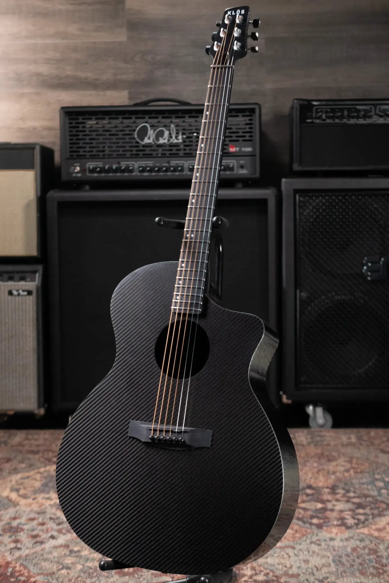 KLOS Full Carbon Grand Cutaway Acoustic Guitar with Gig Bag